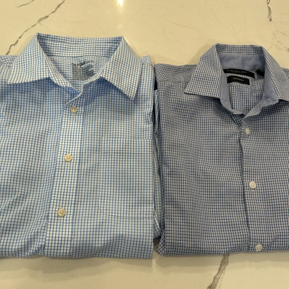 Two big boys dress shirts in like new condition.  Selling for 15 dollars.